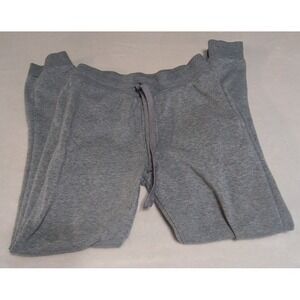 Real Essentials Jogger Sweatpants Youth Medium Gray Good Fleece Drawstring Cuffs